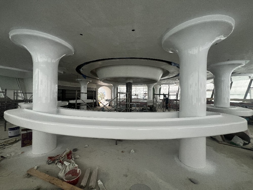 玻璃鋼柱子商場包柱酒店創(chuàng)意天花吊頂定制